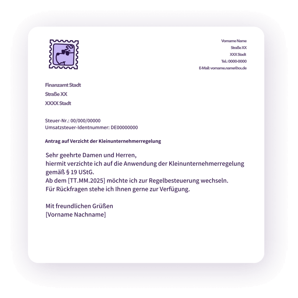 Kleinunternehmer Wechsel 